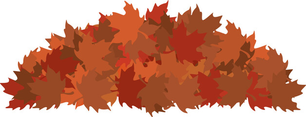 Brown Red Maple Leaf Piles Collection