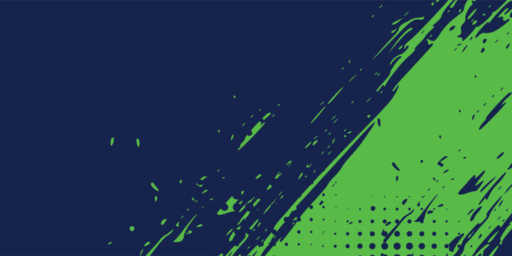 Green sports background design with abstract modern template. Vector illustration of sports players in various activities.