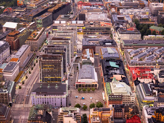 downtown stockholm from above