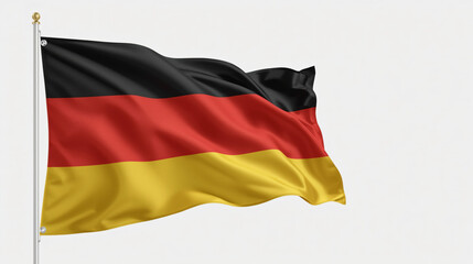 Naklejka premium Germany Flag Ribbon – Elegant 3D Black Red Yellow Design