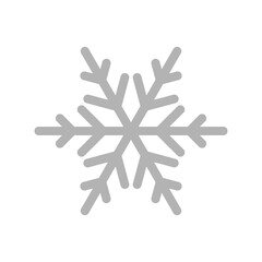 Fototapeta premium Snowflake icon isolated on transparent background