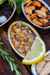 Assorted Canned Cans, Healthy Appetizer