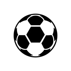 Fototapeta premium Illustration of a soccer ball design on transparent background silhouette