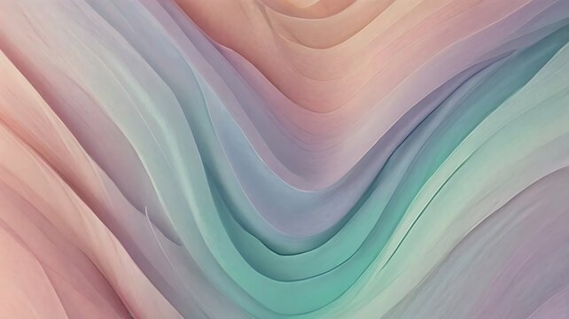 Soft pastel swirls of fabric flowing in gentle waves