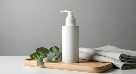 Eco Beauty Product Mockup with Natural Materials