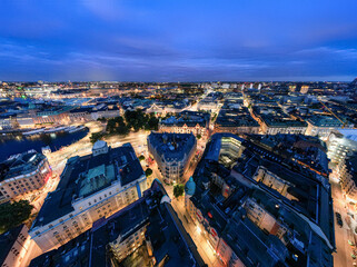 aerial view of stockholm