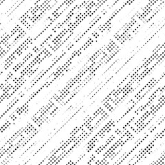Seamless pattern, rough vector background, diagonal texture, black and white