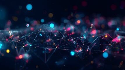 Obraz premium Generative AI- christmas tree lights