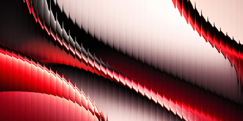 Diagonal abstract stripes pattern with red black and white color art
