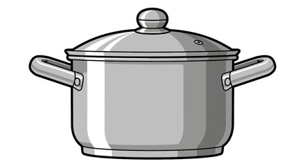 A Simple Cooking Pot With Two Handles and a Lid