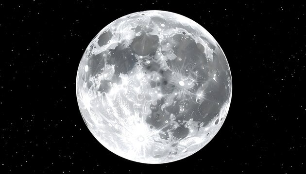 Detailed Lunar Surface - A Captivating View of the Moon.