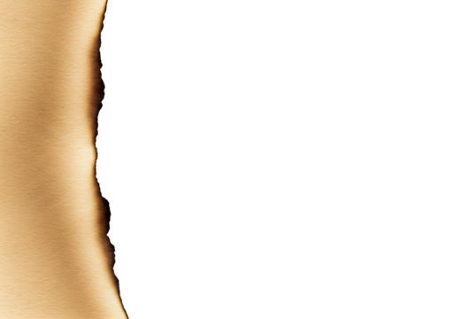 Craft paper with naturally burnt edges for vintage invitations, rustic designs and creative projects, adding character and authentic feel to any layout