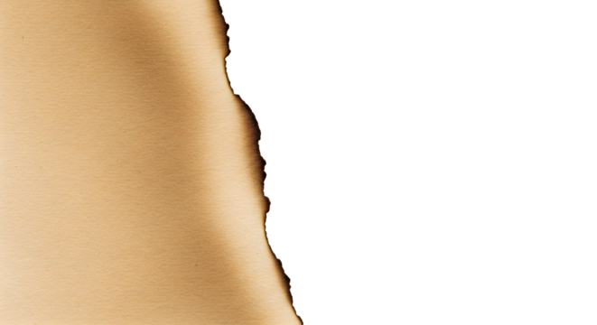 Distressed antique paper texture with burnt edges for vintage designs and creative layouts, offering authentic detail and aged charm for artistic projects