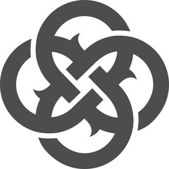 Monogram of the number 88 rotated. Abstract, outline and elegant.