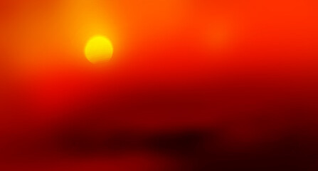 abstract red background with sun rays