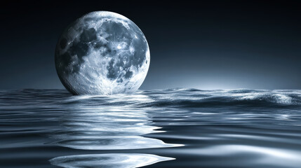 Moonrise on Liquid Silence