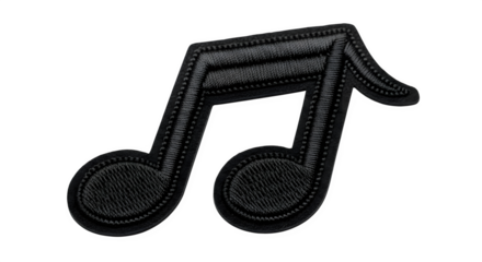 Black musical note symbol