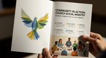 A brochure about Community in Action: Church Social Ministry.