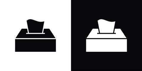 Box tissue icon design concepts. Clipart design set