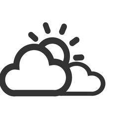 Black and white icon weather
 weather icon