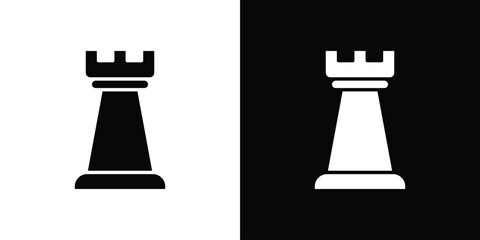Chess rook icon design concepts. Clipart design set © Gopal