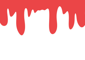 red paint splashes melt strawberry