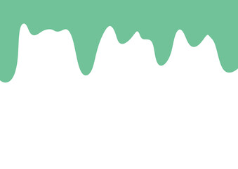abstract background with green paint melt