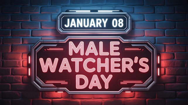 Male Watcher’s Day celebrates playful admiration and humor, appreciating men’s charisma, charm, and style on January 8 each year.