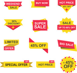 product tag with white shape round stroke background advertising banner brush sale label offer best coupon isolated signs shop design template market collection price business