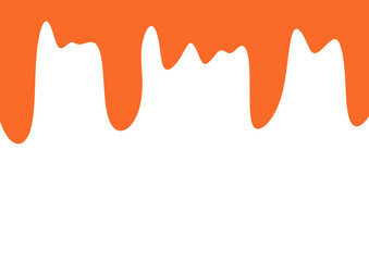 red paint splash melted element