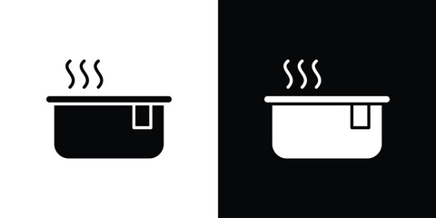 Hot tub icon design concepts. Clipart design set