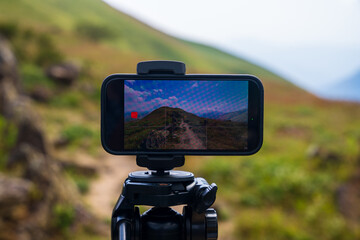 phone landscape photography with tripod