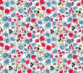 Floral seamless rotary pattern