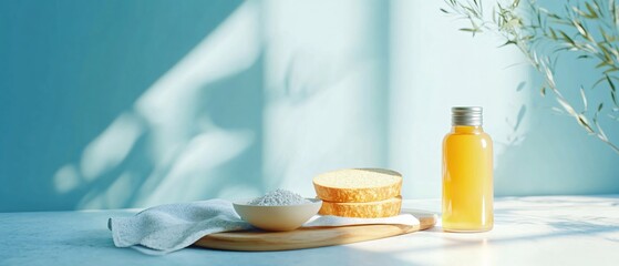 Delicious Sandwich with Cheese and Salt