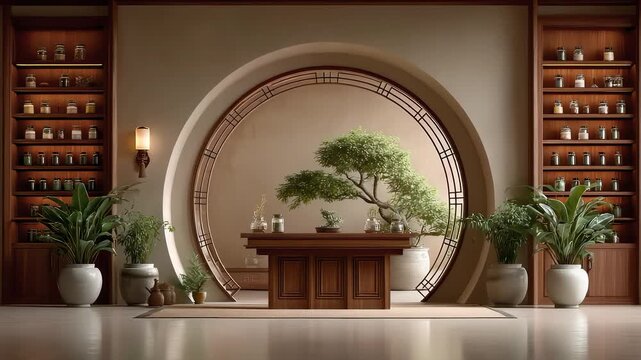 Zen Interior Design in Tang Style Showcases Oriental Aesthetics