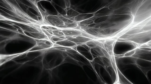 Cosmic Neural Synapse, Glowing neuron cluster in space with high energy flow, abstract neuron web glowing in space, Sci-fi Brain Signal Map, Glowing Neuron Web in Deep Space, Glowing neuron clusters	