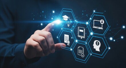 Digital technology enhances learning through innovative tools for education and skill development in a modern workspace