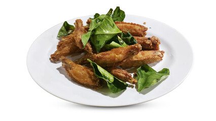 Thai Fried Chicken Wings with Kaffir Lime Leaves
