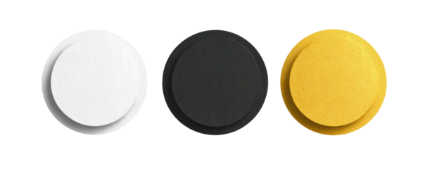 Three colored circles