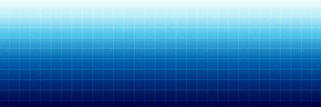 blue gradient grids background for banner poster cover design, dark grainy texture, copy space