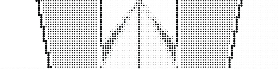 Abstract halftone geometric seamless pattern. Vector illustration
