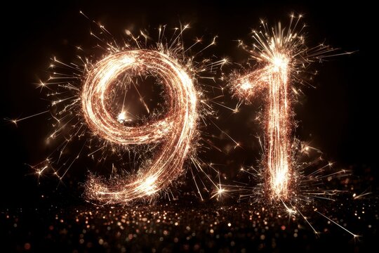Sparkling Firework Display for New Year&rsquo;s Celebration 91