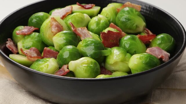 Brussels sprouts with pancetta