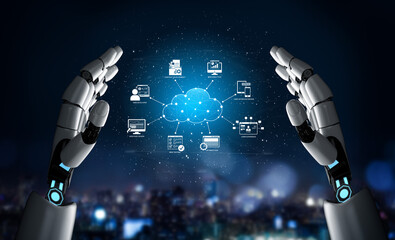 AI enhances cloud computing with scalable infrastructure, secure data, and smart services to...