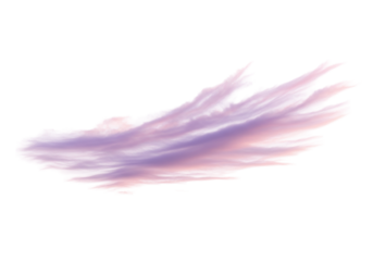 Isolated cloud, light-purple color tone, beautiful sky abstract element, dreamy design asset