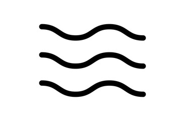 波のシンプルなベクターアイコン