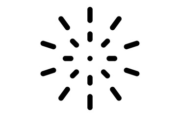 花火のシンプルなベクターアイコン