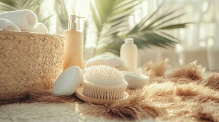 Organic Baby Bath Accessory Set Displayed