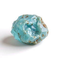 A mesmerizing close-up of a vibrant blue gemstone