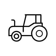 tractor on a white background